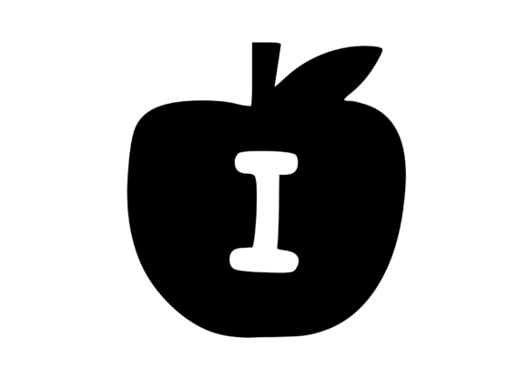 Apple with Children's Playful Mono I: A Charming Design