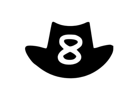 Cowboy Hat with Playful Mono 8: A Must-Have for Graphics and Crafts