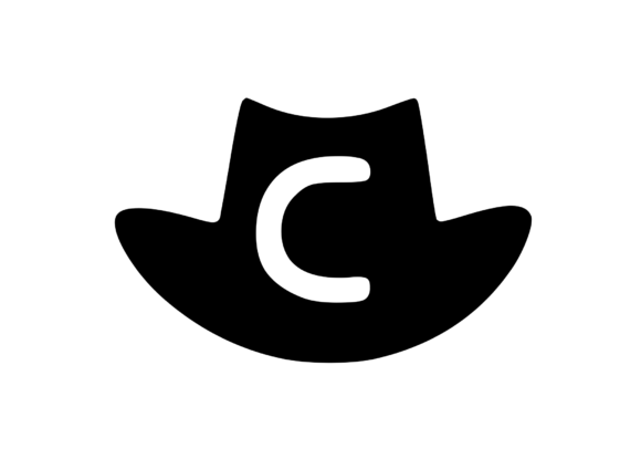 Cowboy Hat with Playful Mono: A Versatile Graphic for Crafts