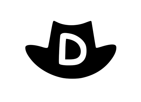 Cowboy Hat with Playful Mono: A Versatile Graphics Asset for Crafts