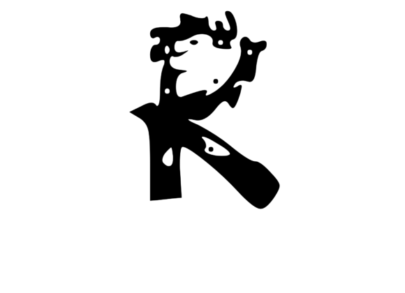 Decaying Rotten Mono Letter R: A Bold Graphics and Crafts Asset