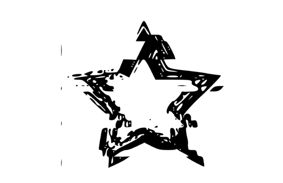 Glitched Star Symbol 3: A Unique Graphics Asset for Crafts