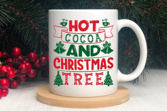 Hot Cocoa Christmas Tree: A Festive Addition for Crafts and Graphics