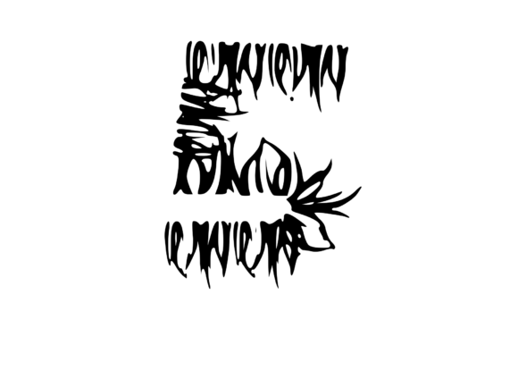 Lush Grass Effect Mono 5: A Versatile Graphic for Crafts