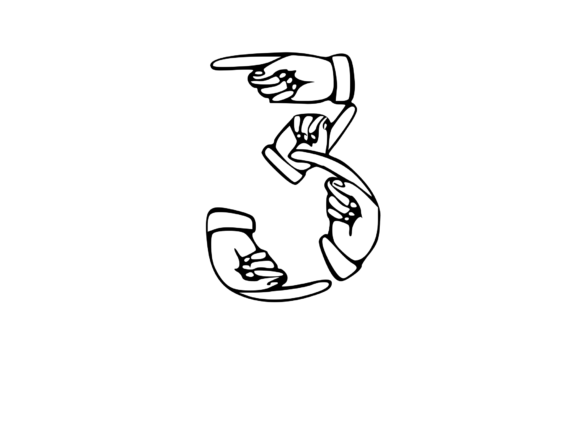 Mono Hand Made Number 3: A Versatile Graphics Asset for Crafts