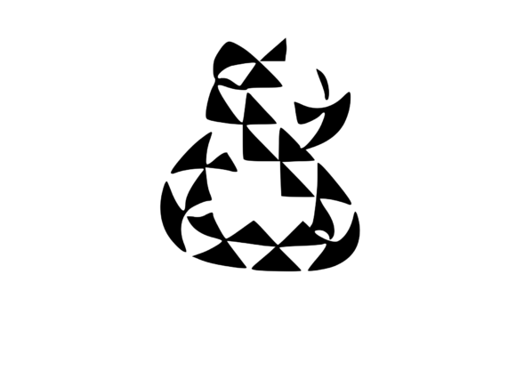 Playful Geometric Pattern Mono 8: A Versatile Graphics and Crafts Asset