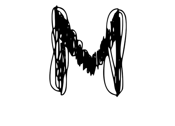 Quickly Scribbled Rough Mono M: A Versatile Graphics and Crafts Asset