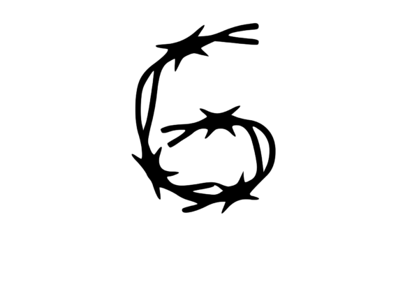 Sharp Barbed Security Wire Mono 6: A Bold Graphics Choice for Crafts