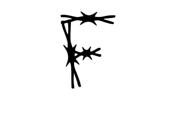 Sharp Barbed Security Wire Mono F: A Bold Graphics Choice for Crafts