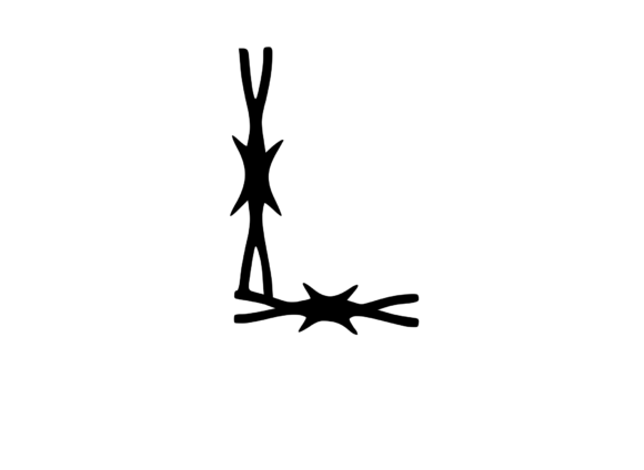 Sharp Barbed Security Wire Mono L: A Bold Graphics and Crafts Asset