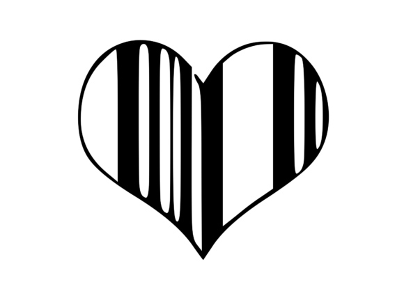 Striped Heart 2: A Versatile Graphic for Local Business Branding