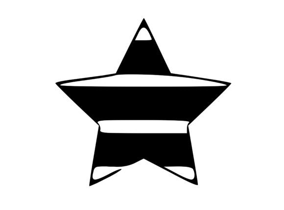 Striped Star 6: A Versatile Graphic for Crafters